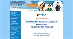 Desktop Screenshot of detskeobleceni-wolf.cz
