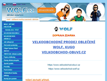 Tablet Screenshot of detskeobleceni-wolf.cz